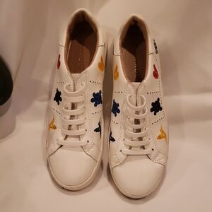 Jack Rogers White Sneakers with Multicolored Accents